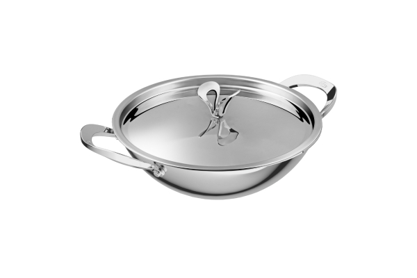 Kadai Flat Bottom Steel Lid 20cm(1.5L)