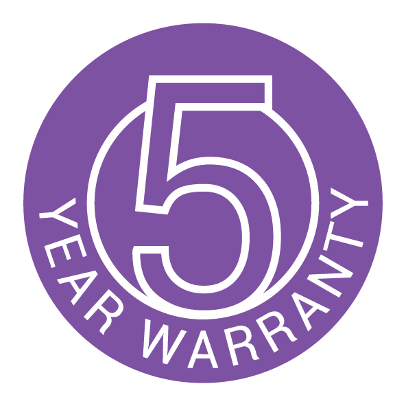 5 year warranty