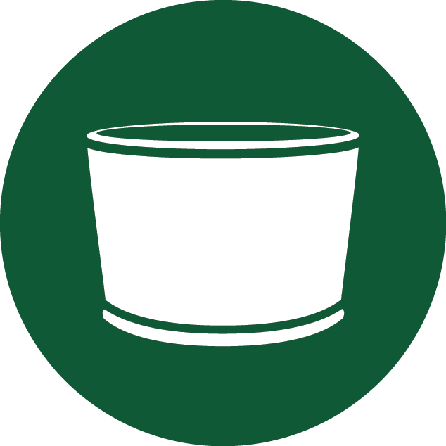 Dish shaped drum