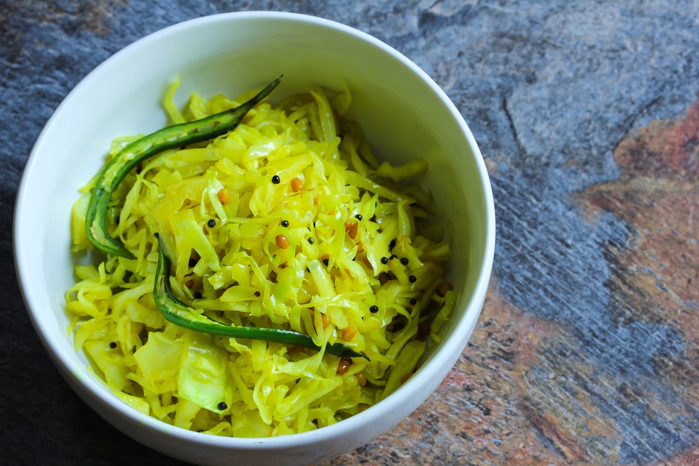 Cabbage thoran recipe for Onam