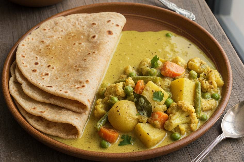 chappathi with kuruma