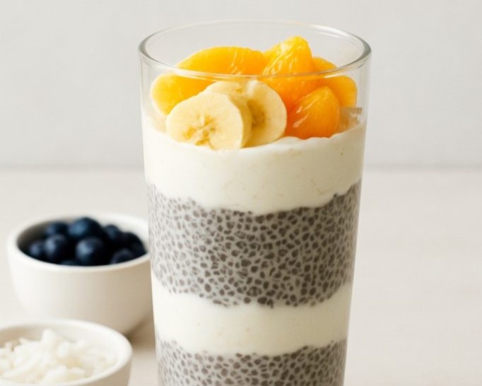 Coconut Chia Protein Parfait recipe