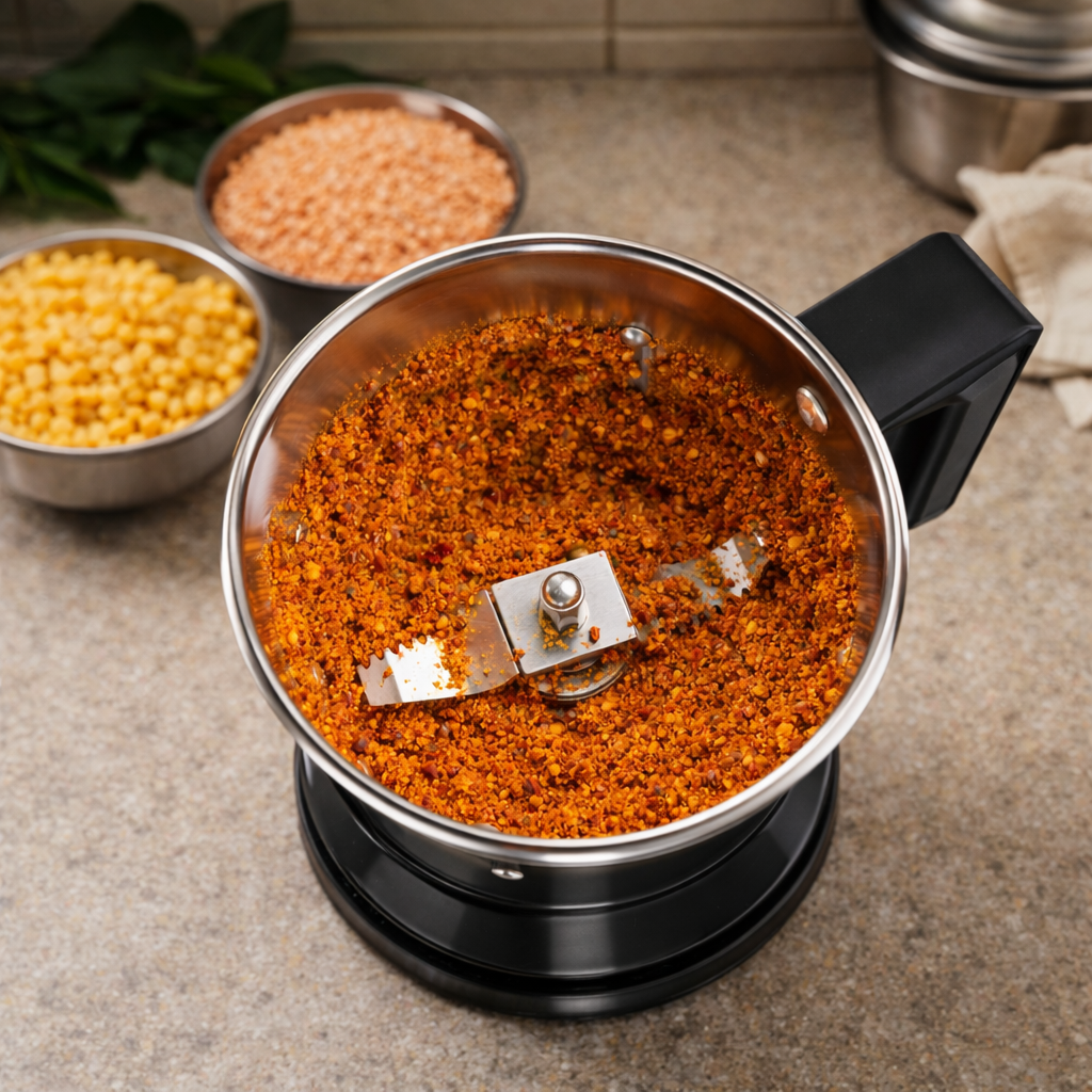 sambar-powder-with-ultra-mixer-grinder